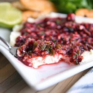 Cranberry-Jalapeno Cream Cheese Dip