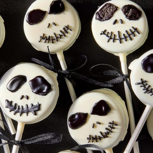 Jack Skellington Oreo Pops halloween treats