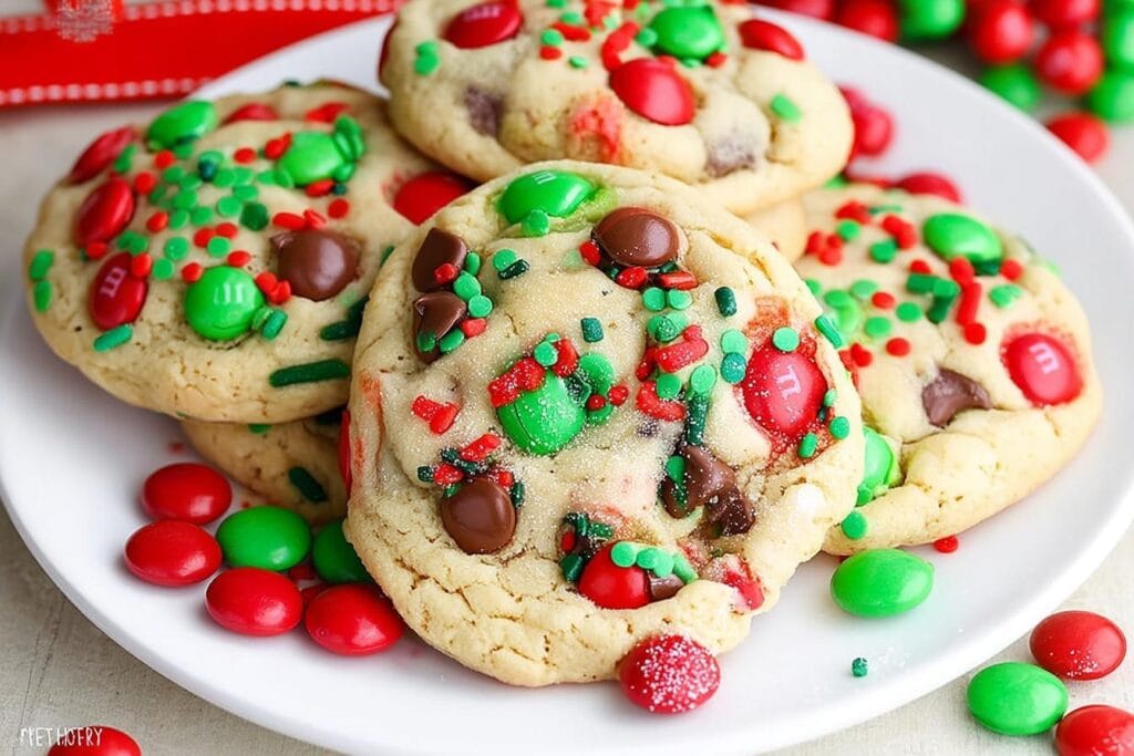 M&M Christmas Cookies