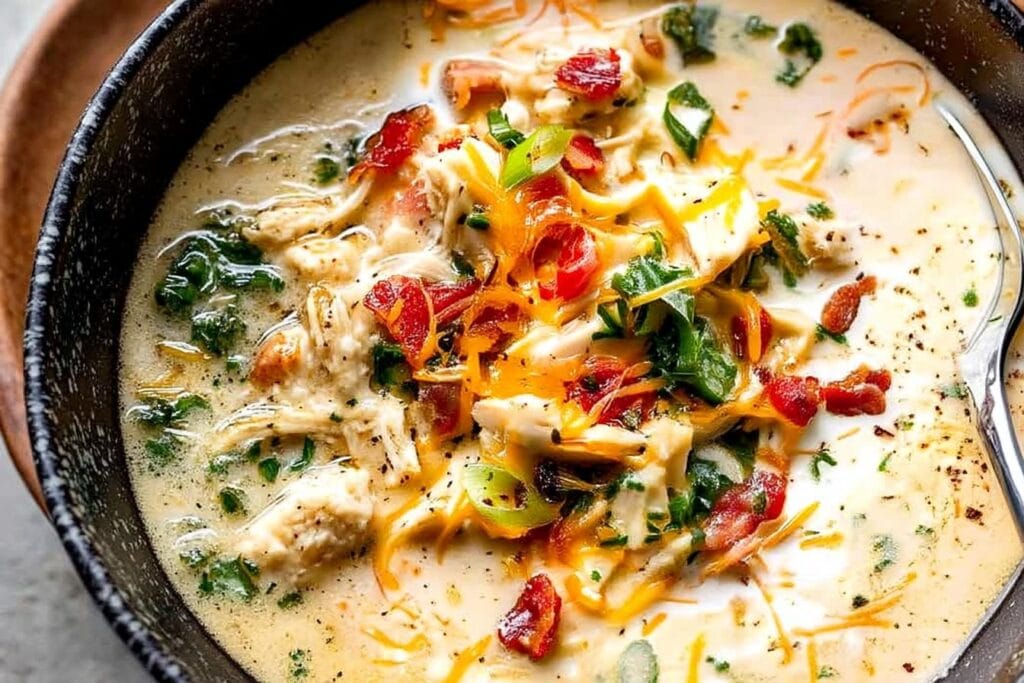Slow Cooker Crack Chicken Soup