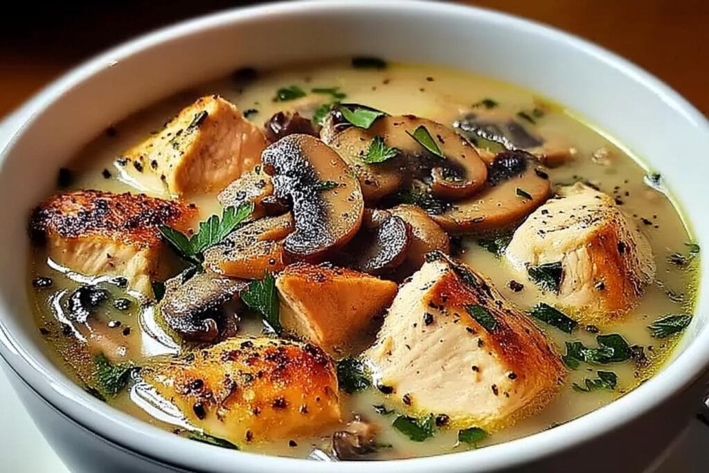 Rotisserie Chicken Mushroom Soup