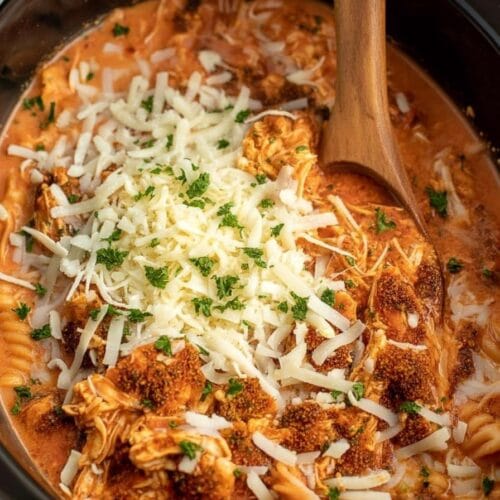 Crockpot Chicken Parmesan Soup