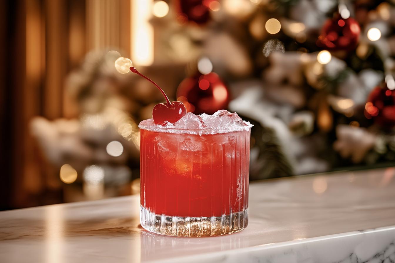 Cherry Christmas Mocktail