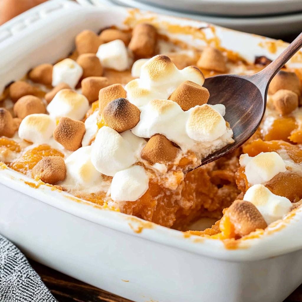 Sweet Potato Casserole with Marshmallows