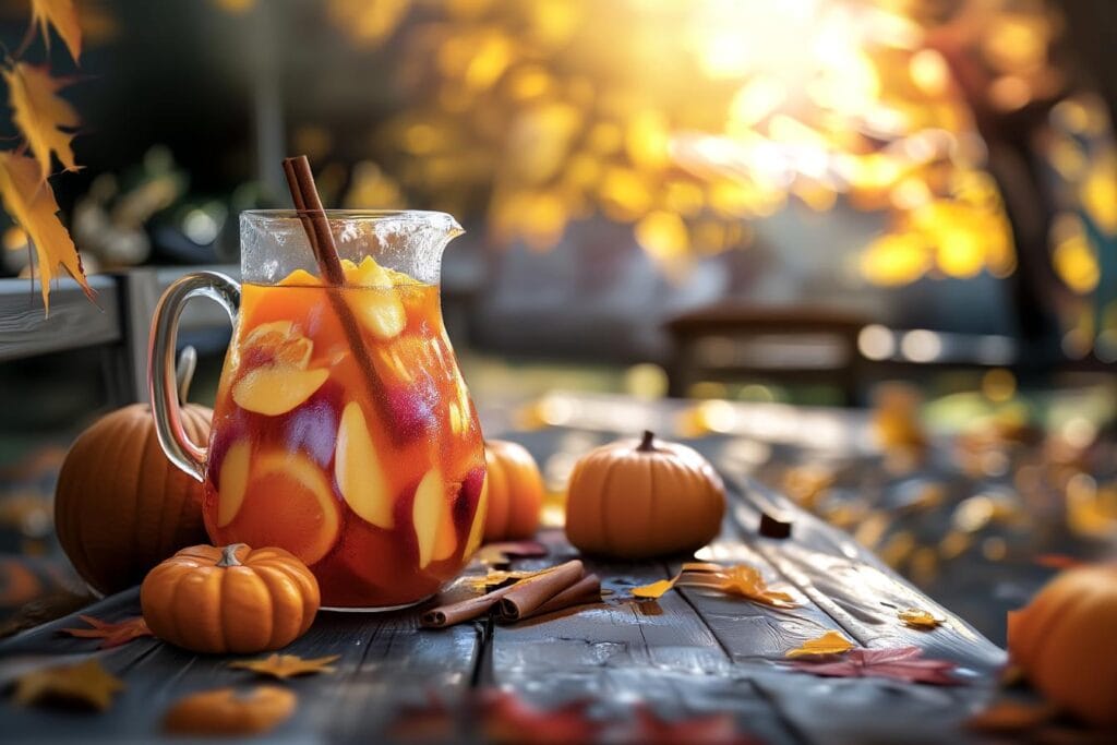 Pumpkin Spice Fireball Sangria