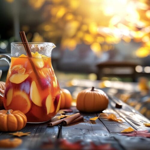 Pumpkin Spice Fireball Sangria