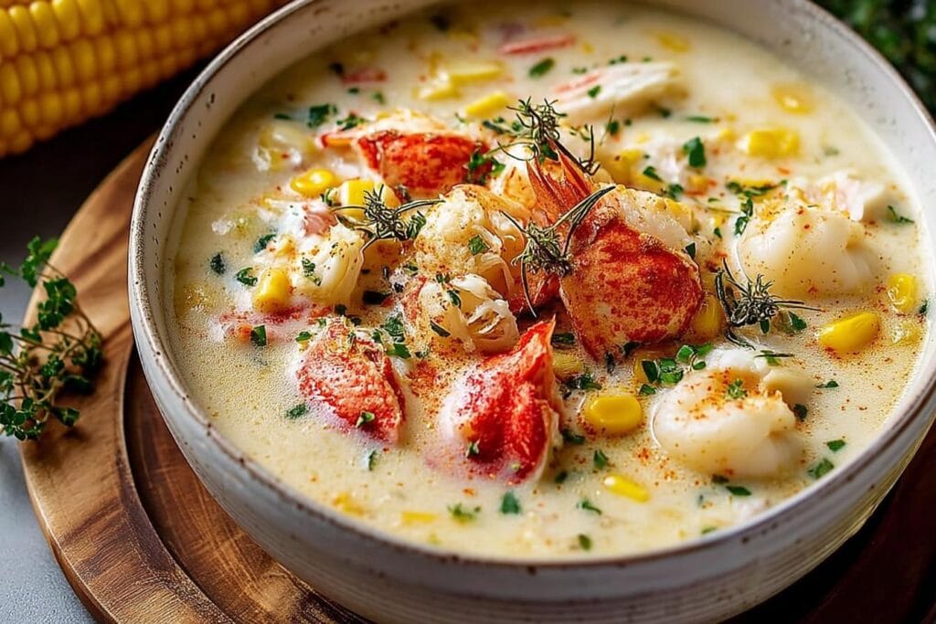 Bobby Flay’s Crab & Corn Chowder