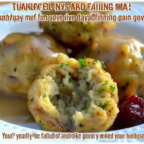 Turkey stuffing Balls