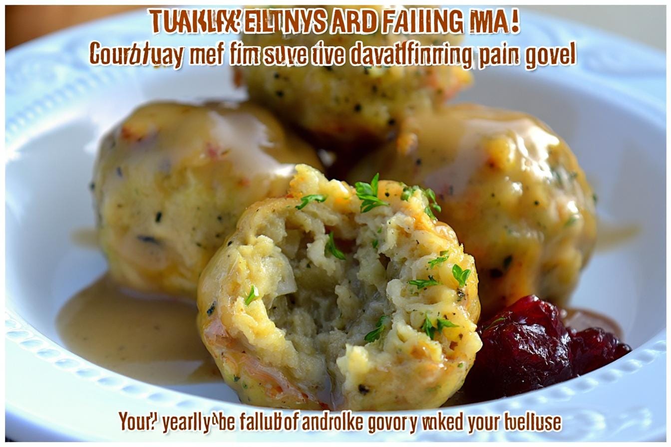Turkey stuffing Balls