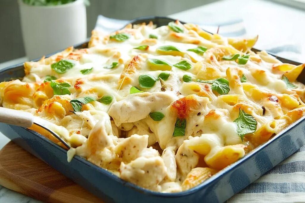 Chicken Alfredo Casserole