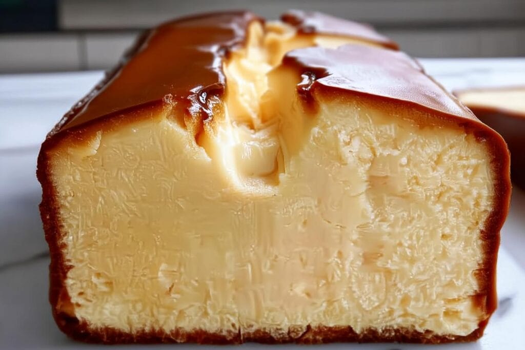 Burnt Basque Cheesecake in a Loaf Pan