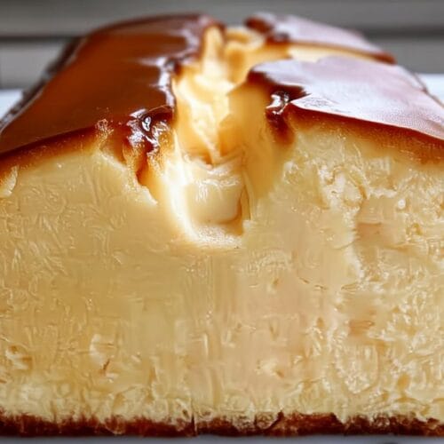 Burnt Basque Cheesecake in a Loaf Pan