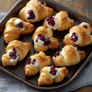 Cranberry Cream Cheese Crescent Bites