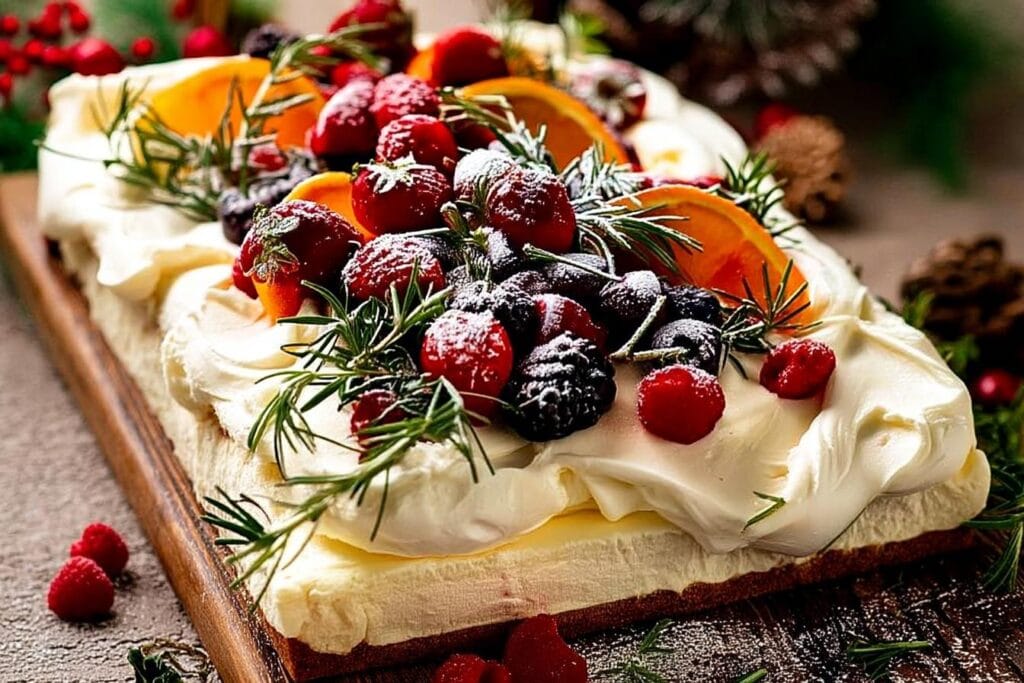 Easy Christmas Cheesecake Slab