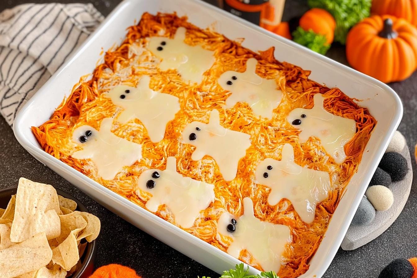 Halloween Buffalo Chicken Dip