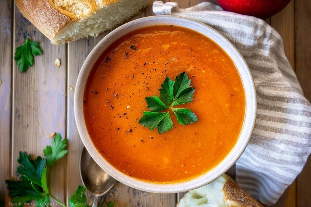 Easy Carrot, Ginger & Apple Soup