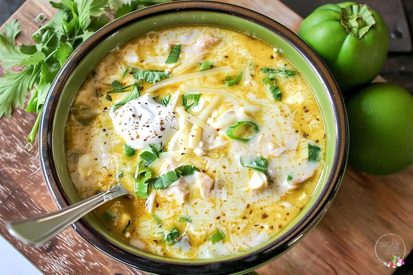 Green Chicken Enchilada Soup