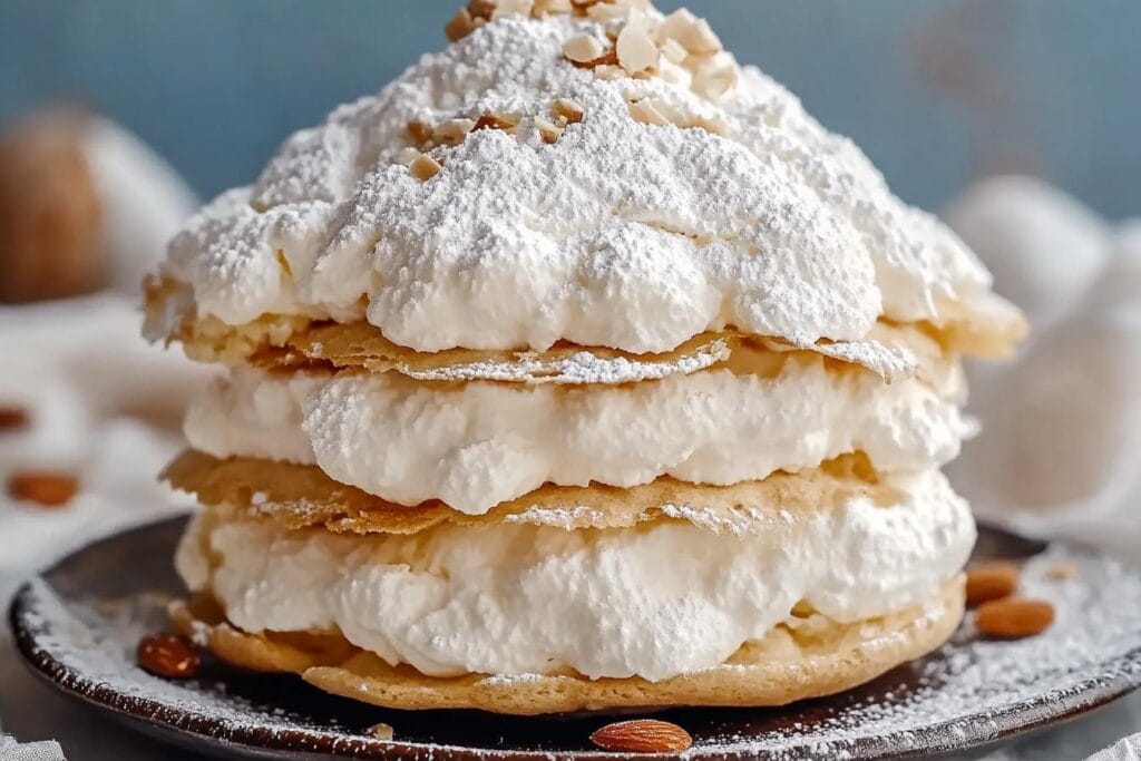 Almond Dacquoise Cream Clouds
