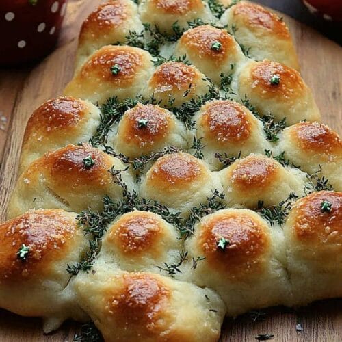 Cheesy Christmas Tree Bread
