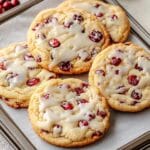 Chewy Christmas Cranberry Orange Cookies