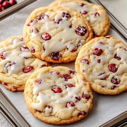 Chewy Christmas Cranberry Orange Cookies