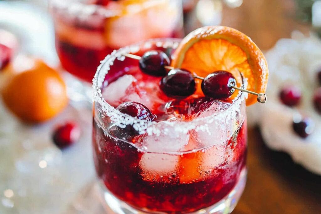 Cranberry Orange Old Fashioned Cocktail