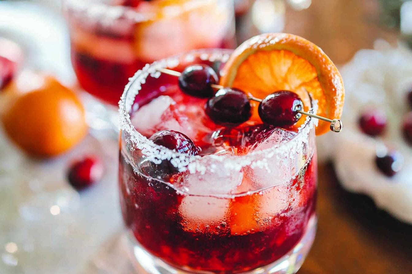 Cranberry Orange Old Fashioned Cocktail