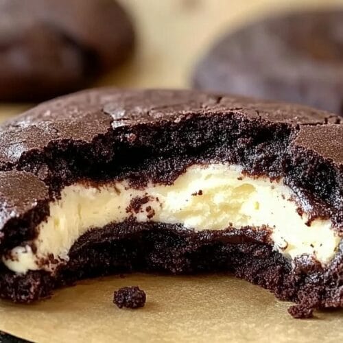 Cream Cheese Stuffed Chocolate Cookies