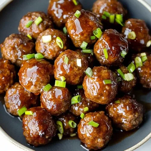 Sticky Honey Garlic Meatballs
