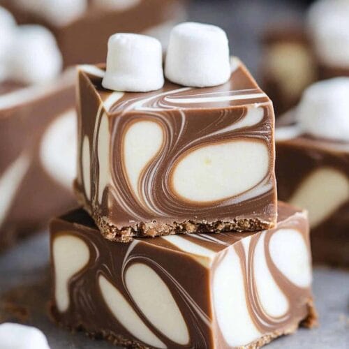 Marshmallow Swirl Fudge