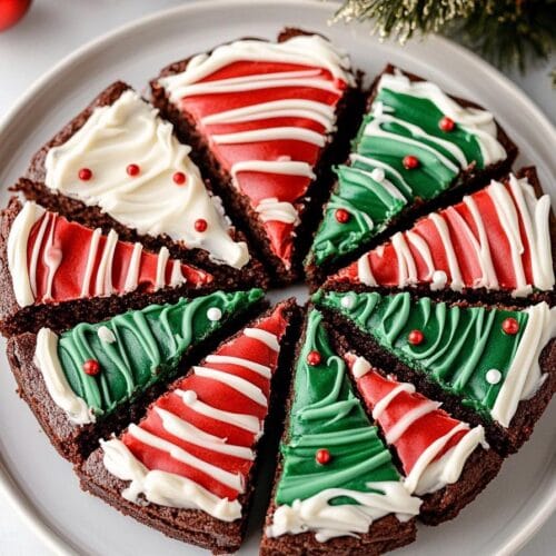 Frosted Christmas Brownies