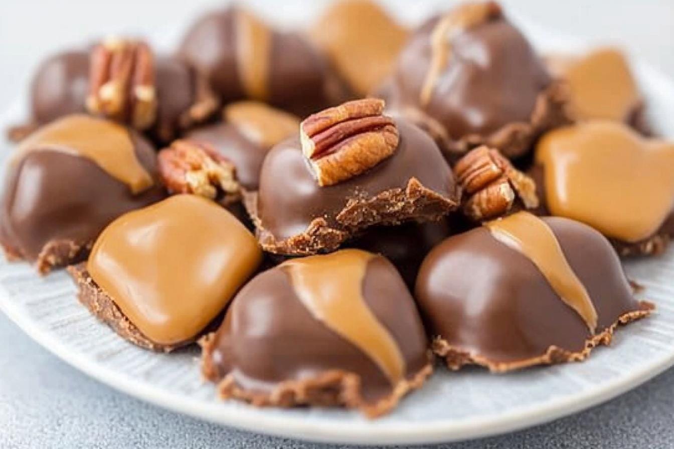 mini Caramel pecan turtle