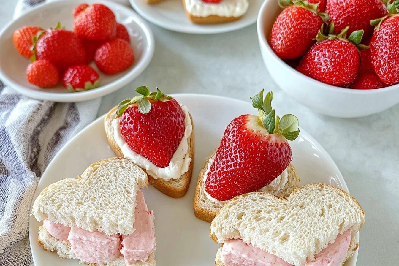 Strawberry Tea Sandwiches