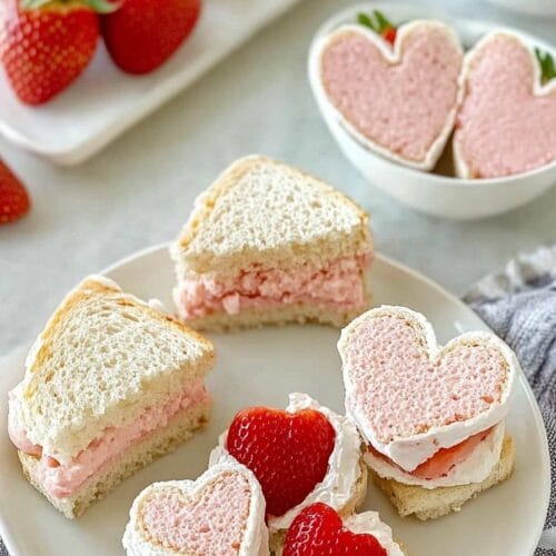 Strawberry Tea Sandwiches