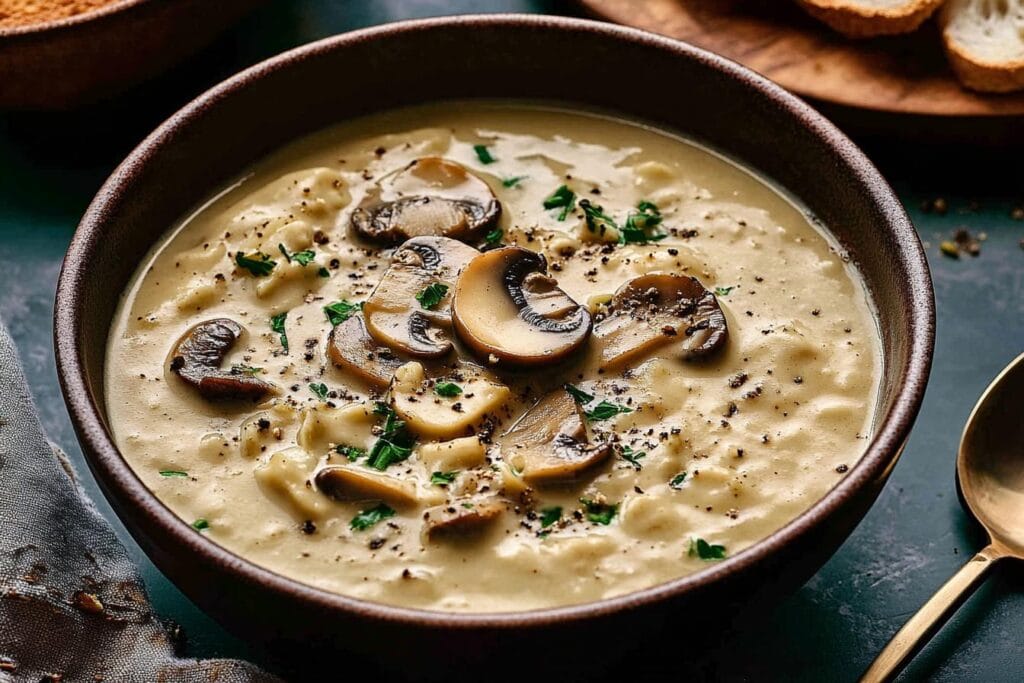 Creamy Vegan Mushroom Soup