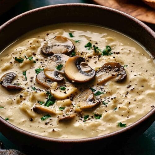 Creamy Vegan Mushroom Soup