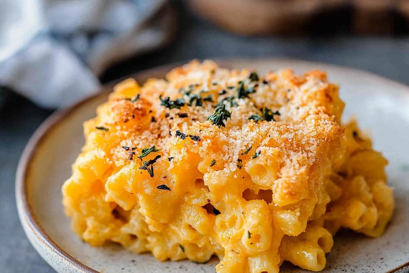 Crispy Baked Vegan Mac and Cheese