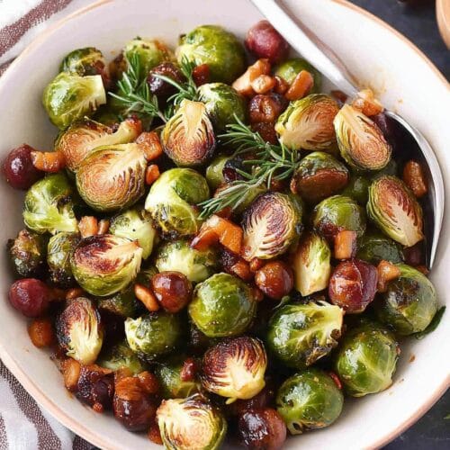 Maple Balsamic Brussels Sprouts
