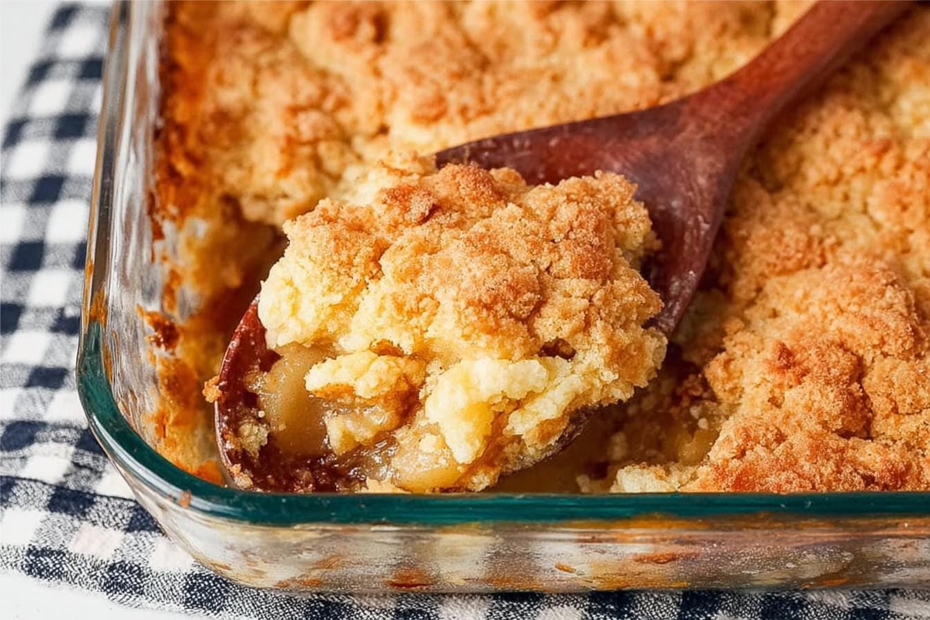Cake Mix Pear Cobbler