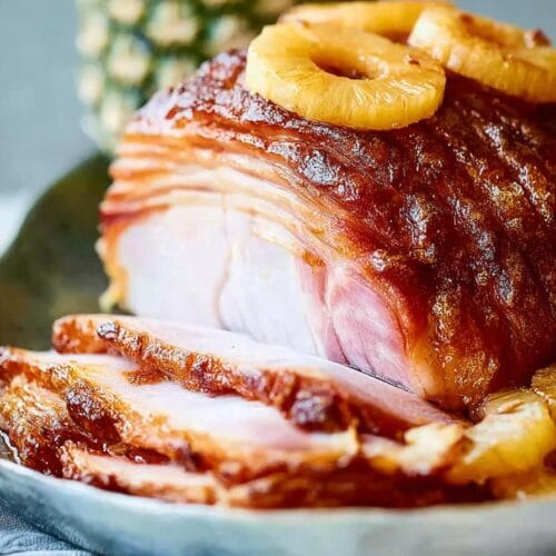 Brown Sugar Baked Ham with Pineapple
