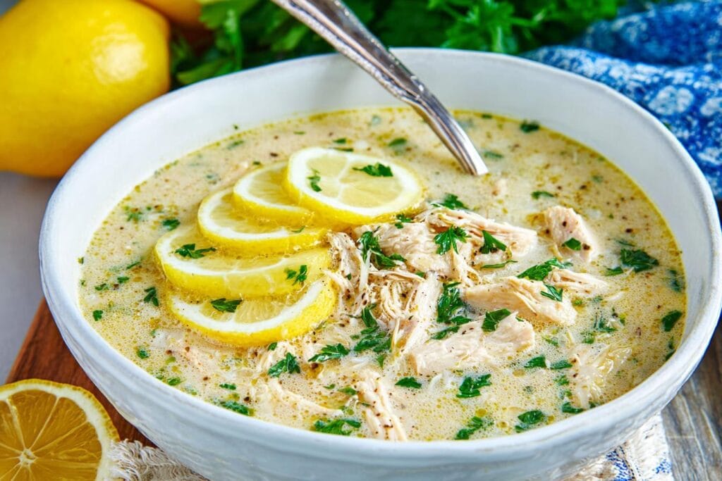 Avgolemono — Greek Lemon Chicken Soup