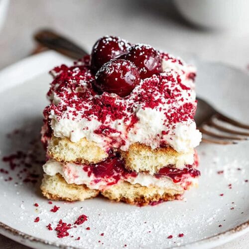 Cherry Almond Tiramisu