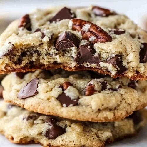 Bakery-Style Milk Chocolate Pecan Cookies