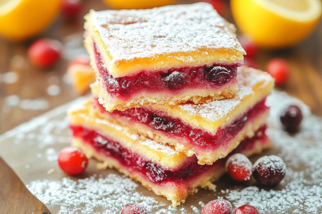 Cranberry Lemon Bars