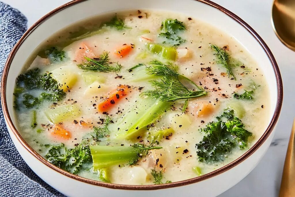 Garlicky Cabbage Soup