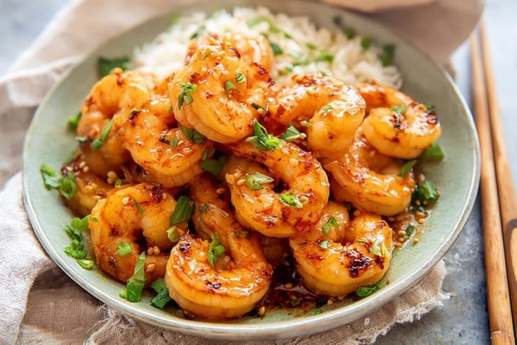 10 Minute Honey Garlic Shrimp