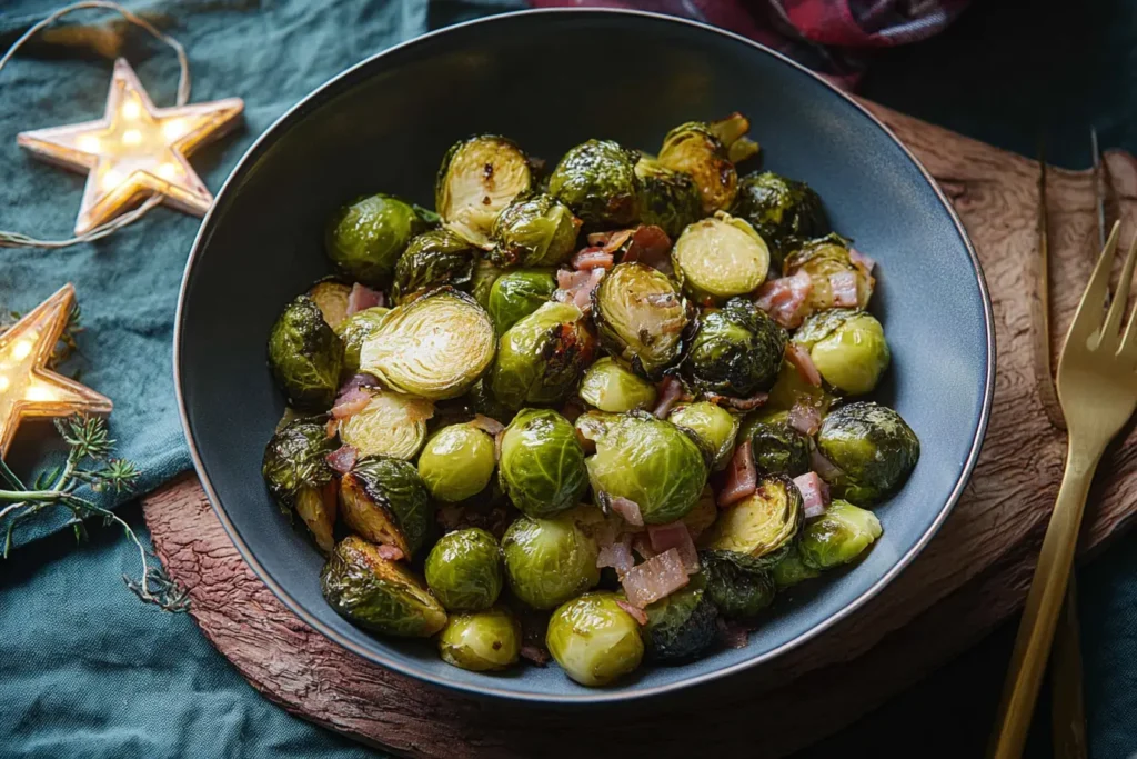 Air fryer roast sprouts