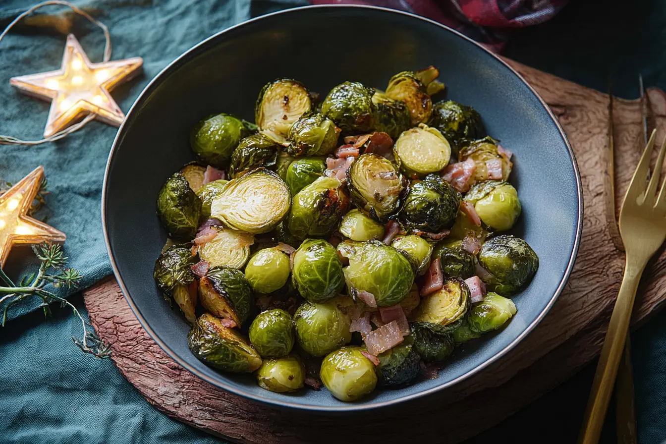 Air fryer roast sprouts
