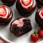 Chocolate Covered Strawberry Cupcakes