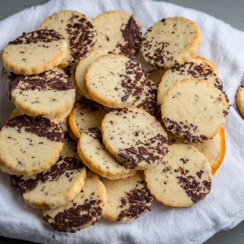 Chocolate Orange Shortbread Cookies
